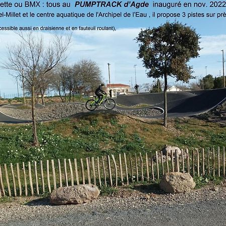 Les Locations de Lara V - T2 spacieux calme - Près plage, Ile des Loisirs, port - Parking Agde Extérieur photo